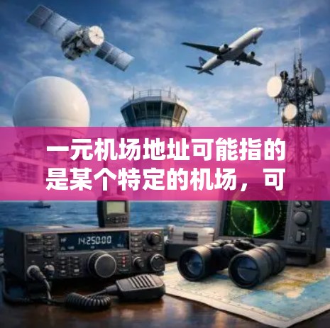一元机场地址可能指的是某个特定的机场,可能只有一个航班或者非常少的航班,或者是一个特别的机场。如果地址更新失败,通常可能是因为以下原因 一元机场地址可能指的是某个特定的机场,可能只有一个航班或者非常少的航班,或者是一个特别的机场。如果地址更新失败,通常可能是因为以下原因