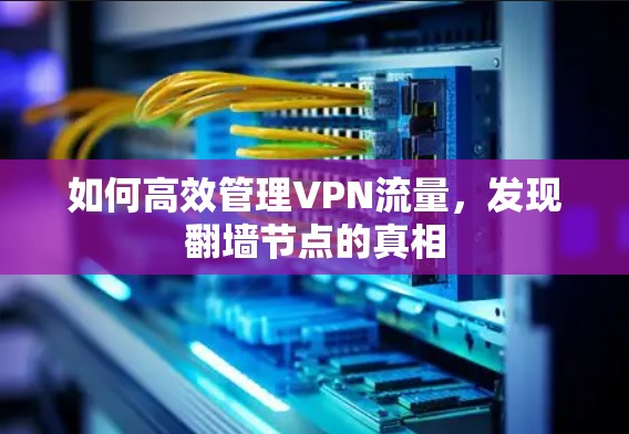 如何高效管理VPN流量，发现翻墙节点的真相