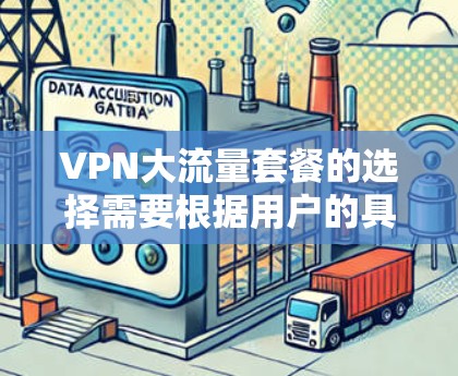 VPN大流量套餐的选择需要根据用户的具体需求来决定。以下是关于VPN大流量套餐的一些关键点，帮助你更好地选择