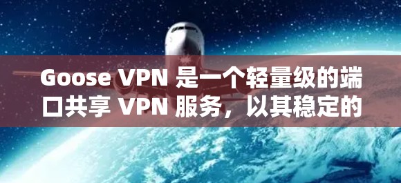 Goose VPN 是一个轻量级的端口共享 VPN 服务，以其稳定的速度和广泛的支持而闻名。在速度测试中，Goose VPN 的表现如何取决于用户使用的网络和设备。以下是一些可能的测试和使用场景